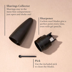 Julep afilador universal madera: compatible con lapices de madera para resultado limpio