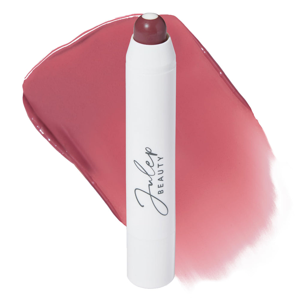 Bálsamo labial Julep tono Ciruela, color duradero e hidratación suave.