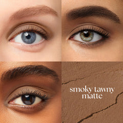 Julep Eyeshadow 101: acabado crema-polvo y tono marrón mate de larga duración.