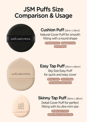 JUNG SAEM MOOL Cushion Puff aplicación precisa en áreas difíciles.