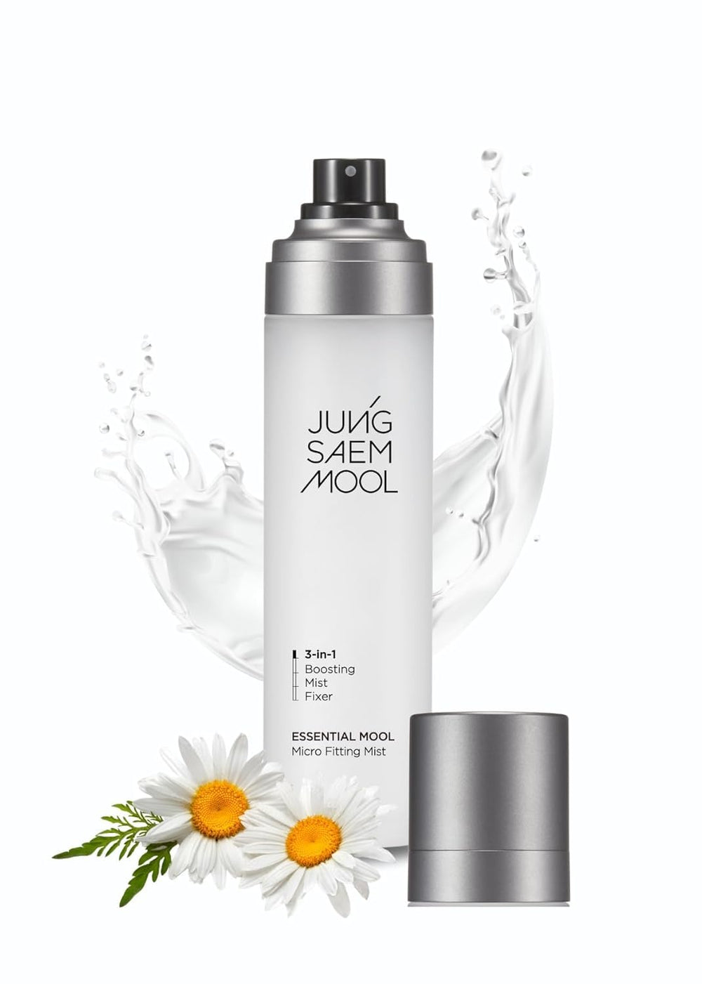 Bruma ultrafina de Jung Saem Mool fija el maquillaje con brillo suave.