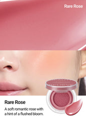 JUNG SAEM MOOL Artist Cushion Blush Rare Rose hidratando la piel para un brillo natural