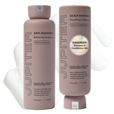 Shampoing anti-pellicules Jupiter pour cuir chevelu équilibré et cheveux propres.