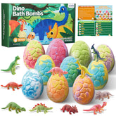 Bombas JuraFizz: huevo-dino-sorpresa, ideal para hora del baño segura y divertida.