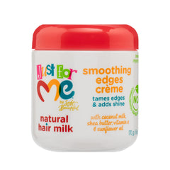 Just For Me crema para bordes suave en botella con brillo natural.