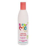 Just For Me Leche para Cabello Natural en bote, hidrata suavemente y controla el frizz.