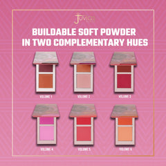 Juvia's Place Blushed Duo Blush acabado mate que realza mejillas