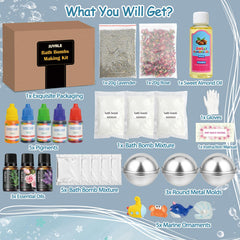 JUYRLE pigmentos para bombas de baño con colores brillantes.