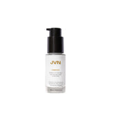 Envase de JVN Complete Blowout Milk, crema ligera para peinar y proteger del calor.