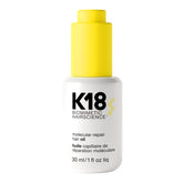 K18 Huile moléculaire réparatrice pour cheveux abîmés, réparation en profondeur.