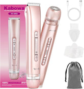 Kabowa recortador bikini doble cabeza para uso cómodo en piernas y zona bikini