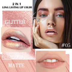 Kaely brillo labial perlado, añade brillo multidimensional para un look glam.