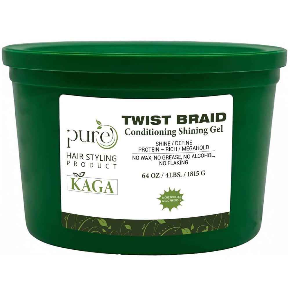 KAGA Pure O Natural Neatbraid Gel brillo duradero para peinados profesionales