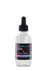 Kaleidoscope Miracle Drops vertido-botella para un toque refrescante en el cuero cabelludo.