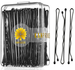 KANPRINCESS horquillas cabello negro con estuche, almacenamiento práctico.