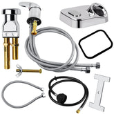 Karagas grifo lavabo salón con válvula antireflujo para flujo estable.