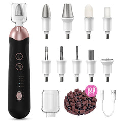 Karrong kit manicura y pedicura 9 en 1 con mango ergonómico para uso cómodo en casa.