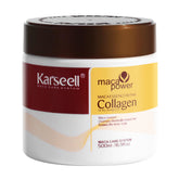 Karseell Mascarilla capilar: colágeno y argán en bote de 500 ml para cabello seco