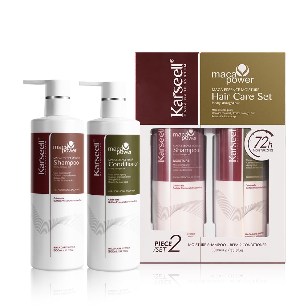 Karseell shampoo para cabello seco, hidrata y repara puntas.