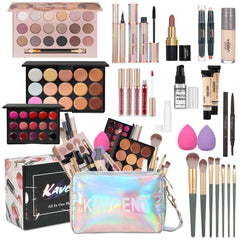 kavcent conjunto maquillaje completo con paleta de sombras: tonos versátiles para looks diarios