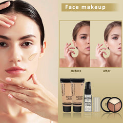 KAVCENT Conjunto maquillaje corrector líquido para corregir imperfecciones naturalmente