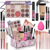 KAVCENT kit completo de maquillaje con paleta de 14 sombras para looks versátiles