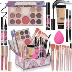 KAVCENT kit completo de maquillaje con paleta de 14 sombras para looks versátiles