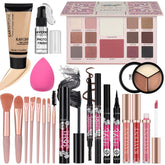 KAVCENT set maquillaje paleta colores, tono intenso para looks diarios
