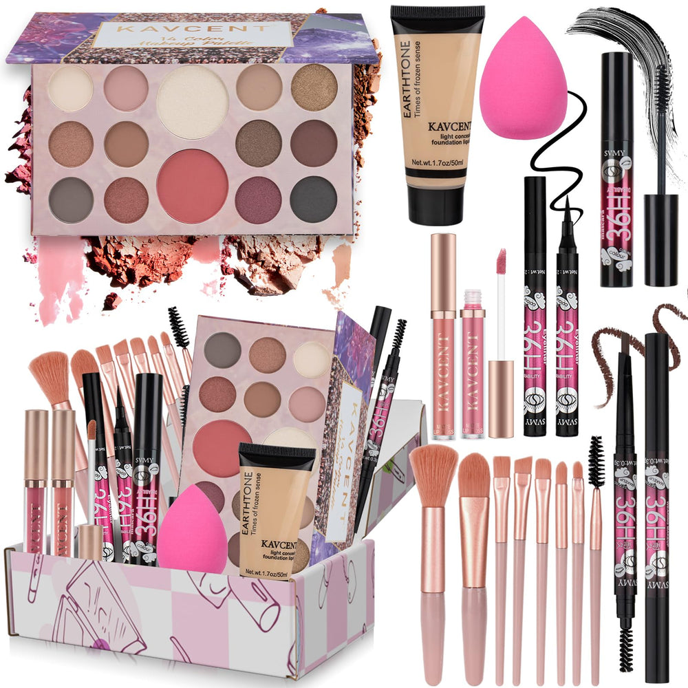 KAVCENT set de maquillaje: paleta para crear looks versátiles y duraderos.