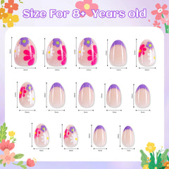 Uñas en forma de almendra de Kawyehu con colores brillantes para juego