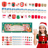 Kawyehu uña infantil navidad dorada con copos de nieve, ideal para fiestas