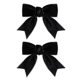 Lazo KCHIES negro con clip mordaza, ideal para coletas y peinados
