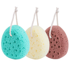 KECUCO esponja de baño color café para exfoliar suavemente la piel