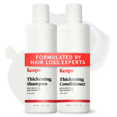 Keeps champú: botella de champú con biotina para cabello más lleno