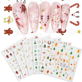 KELHOMECL copos-de-nieve-diseño: acabado festivo para uñas brillantes
