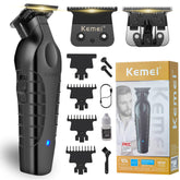 KEMEI 2299 con cabezal en T para un corte preciso sin tirones.