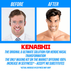 Kenashii aplicadores profesionales para depilación nasal y oídos en acción.