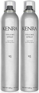 Kenra Spray de Volumen 25, botella para fijación duradera.