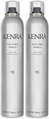 Kenra Spray de Volumen 25, botella para fijación duradera.