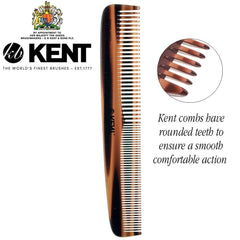 Kent 9T, peine compacto de bolsillo en concha tortuga.