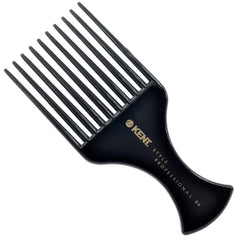 Kent SPC86 peine profesional negro para peinados estilo salón en cabello rizado.