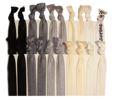 Gomas Kenz Laurenz para coleta negro ombre, sin marcas y cómodas para el cabello.