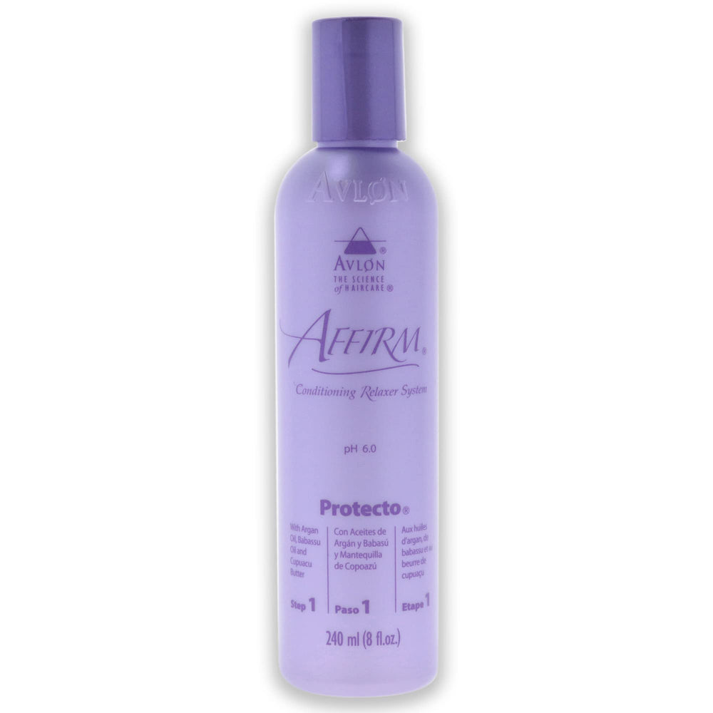 KeraCare Avlon Affirm Protecto, envase de 240 ml para protección diaria del cabello.