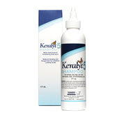 Keralyt 5 vertido de la botella para una aplicación suave en el cuero cabelludo