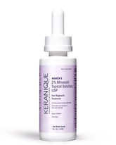 Keranique Hair Regrowth Dropper Bottle enables easy daily scalp application.