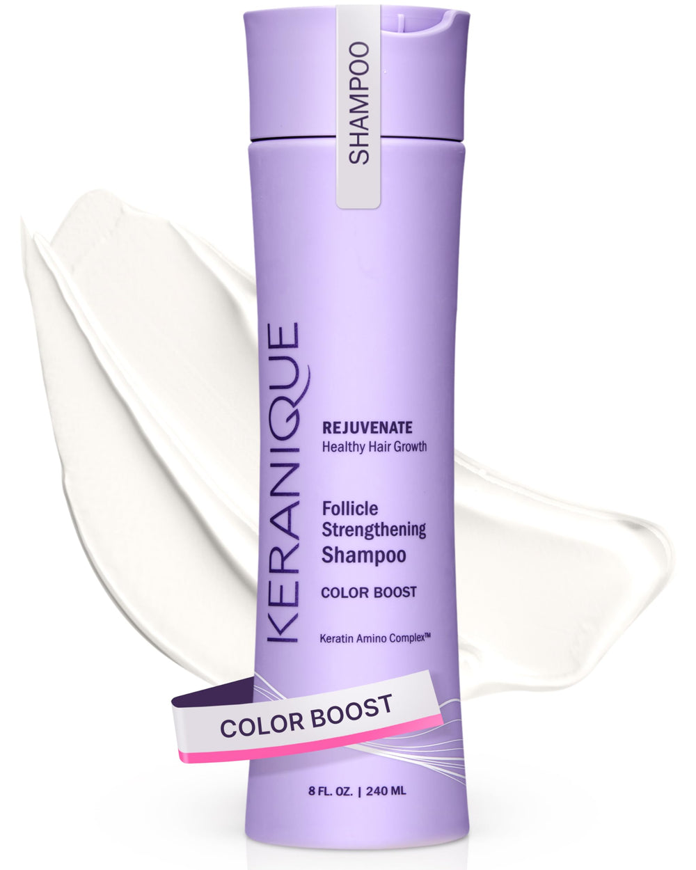 Keranique Keratin Amino Complex Realce de Color: botella destacada para cabello tratado y protegido
