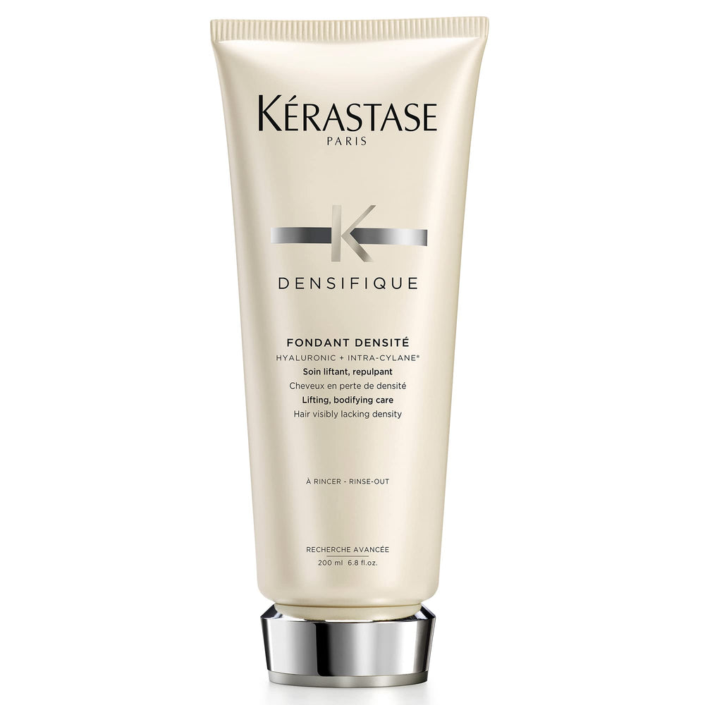 Kerastase Densifique Densité Acondicionador: botella, aporta cuerpo y brillo al cabello fino.