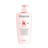 KÉRASTASE Genesis champú: botella vertida, cuidado suave para cabello frágil y cepillado sin roturas.