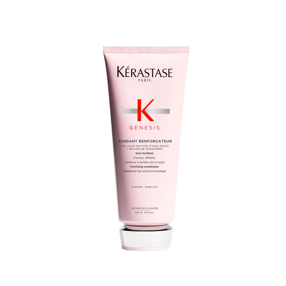 Kerastase Genesis Fondant Renforcateur: envase práctico para uso diario y cuidado del cabello.
