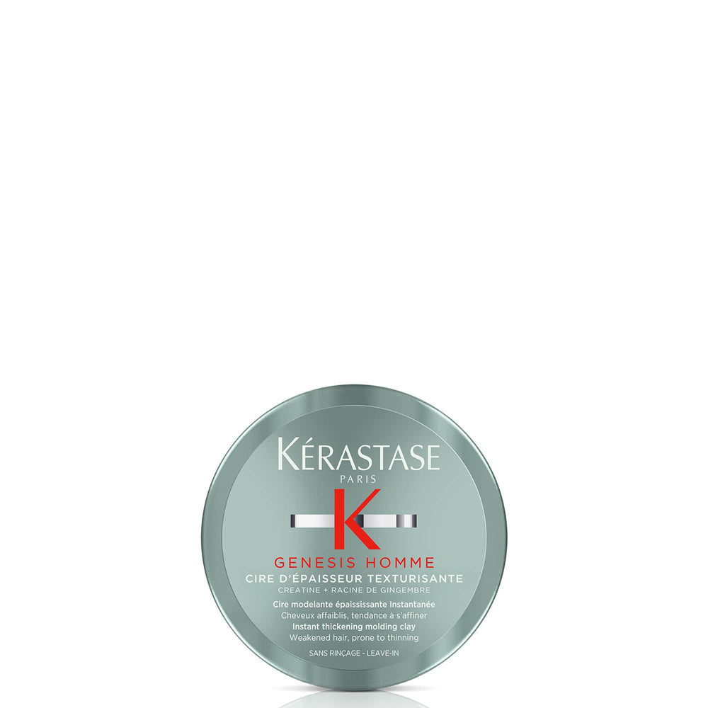 KÉRASTASE Genesis Homme: aplicación con dos dedos para textura definida y natural.